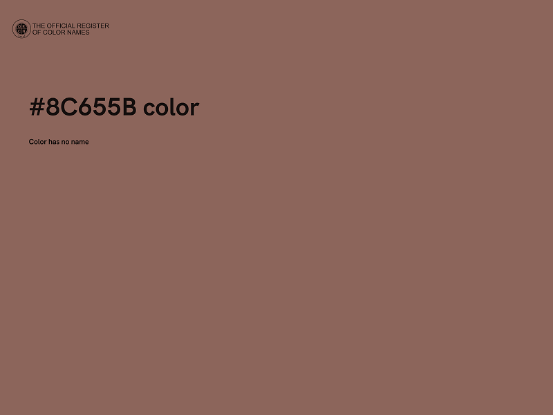 #8C655B color image