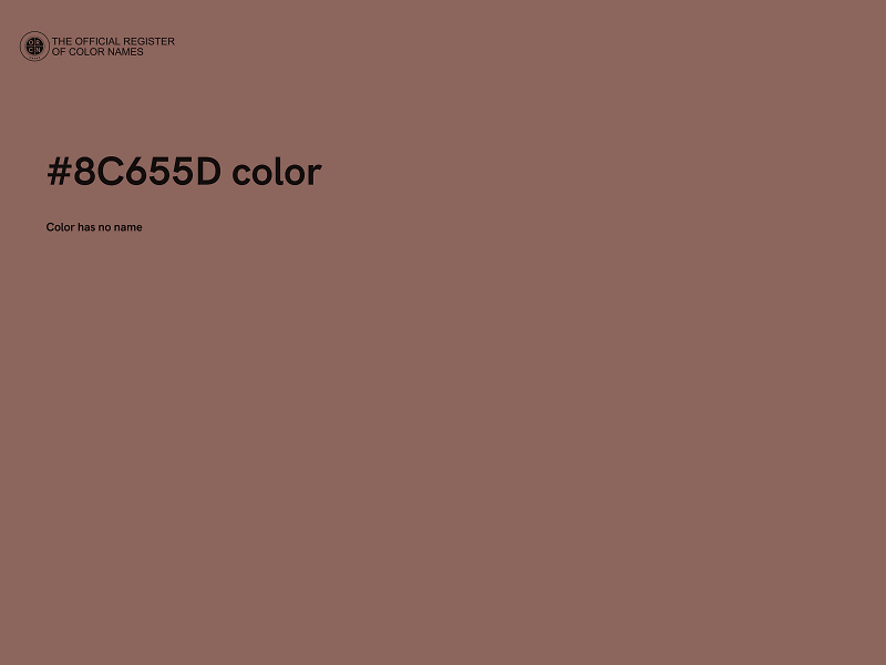 #8C655D color image
