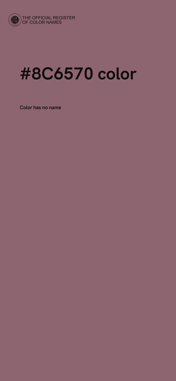 #8C6570 color image