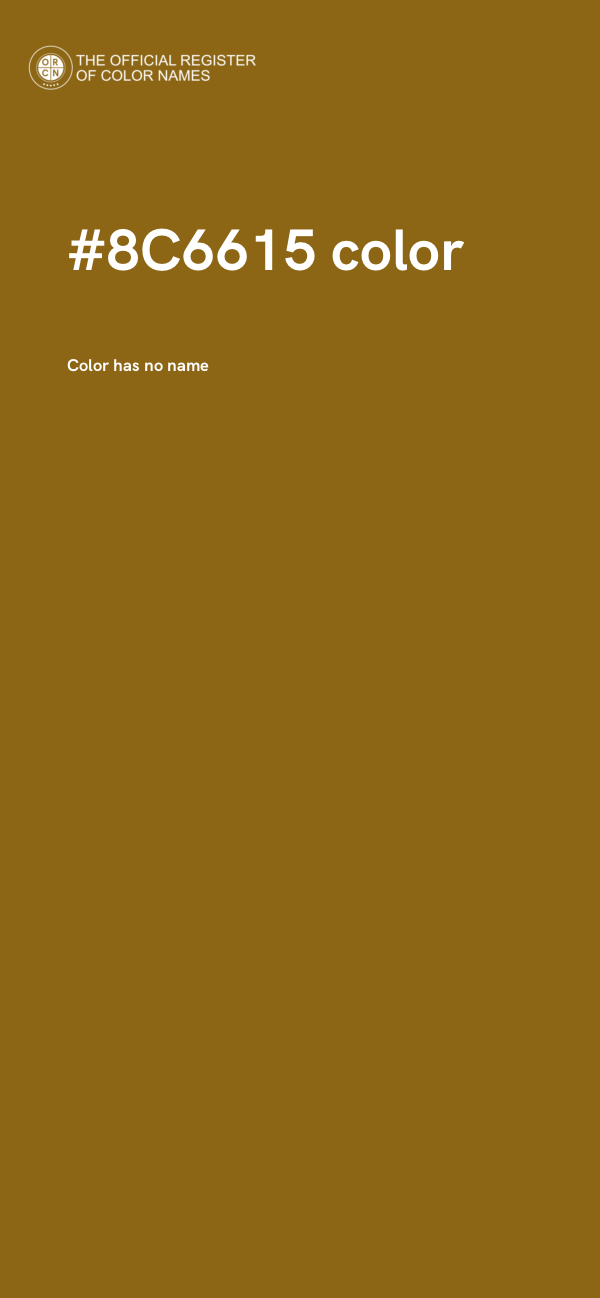 #8C6615 color image