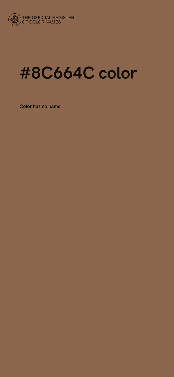 #8C664C color image