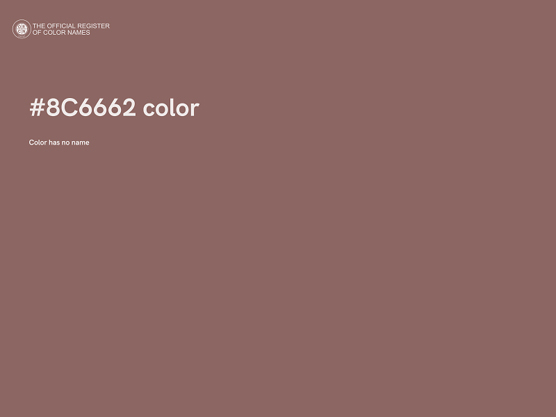 #8C6662 color image