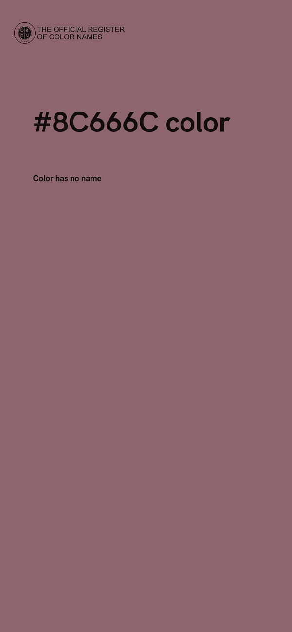 #8C666C color image