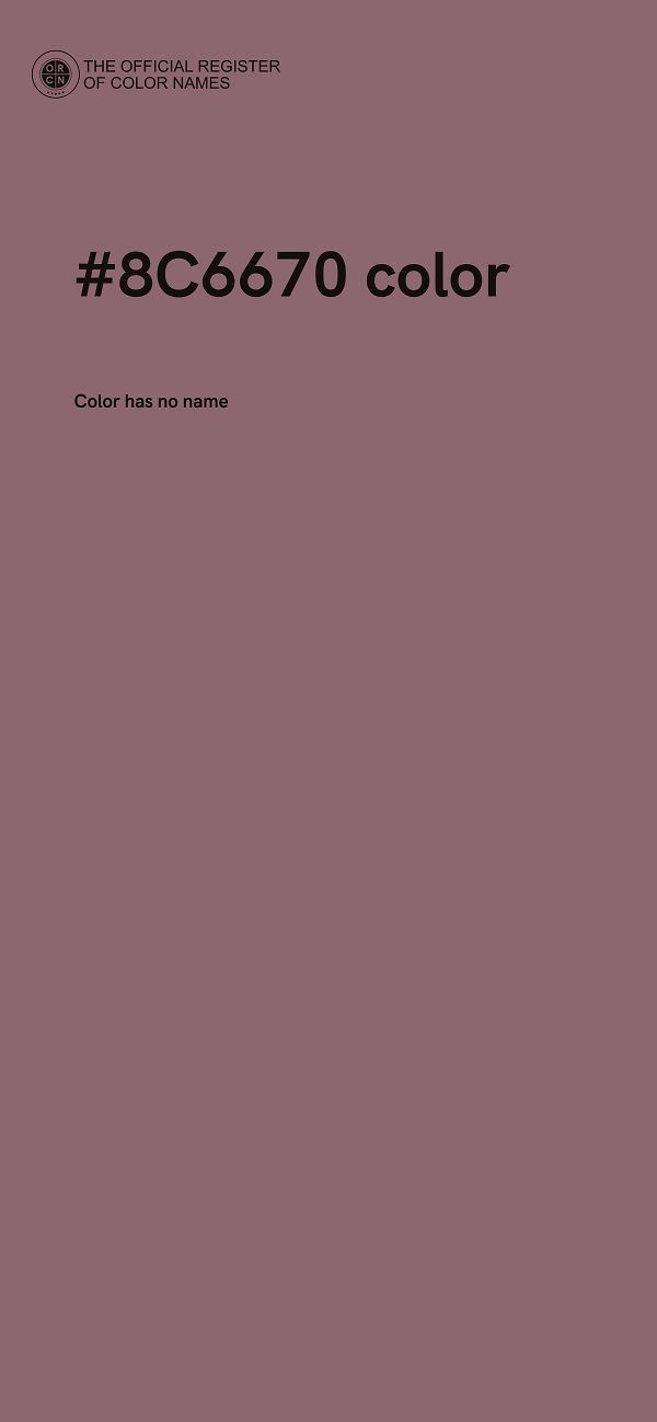 #8C6670 color image