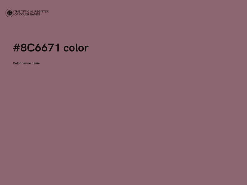 #8C6671 color image