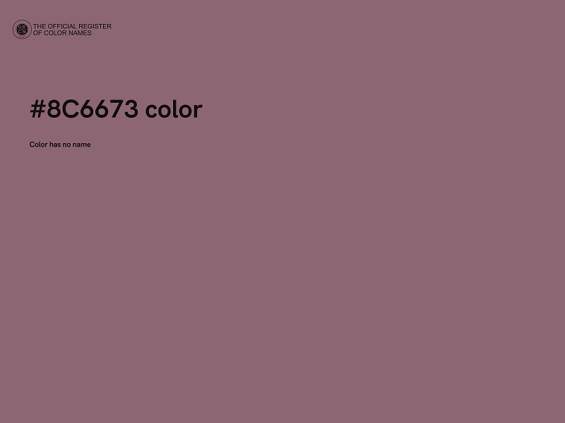 #8C6673 color image