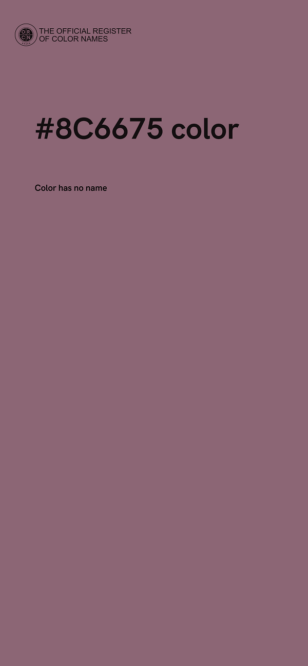 #8C6675 color image