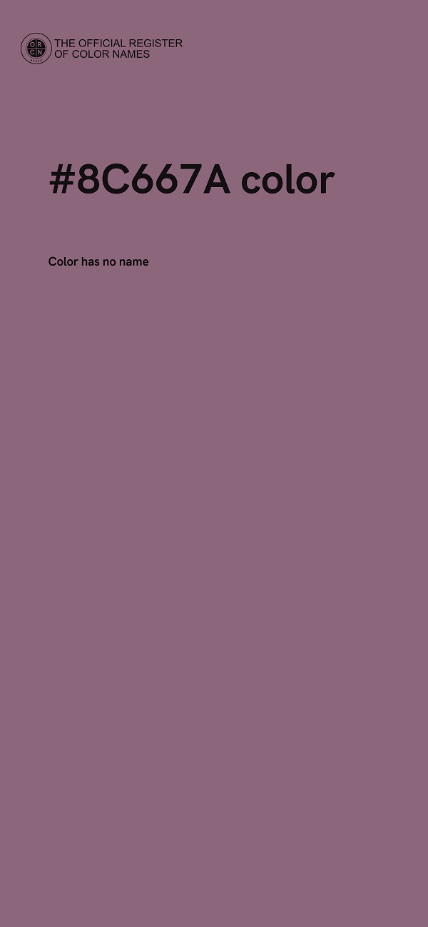 #8C667A color image