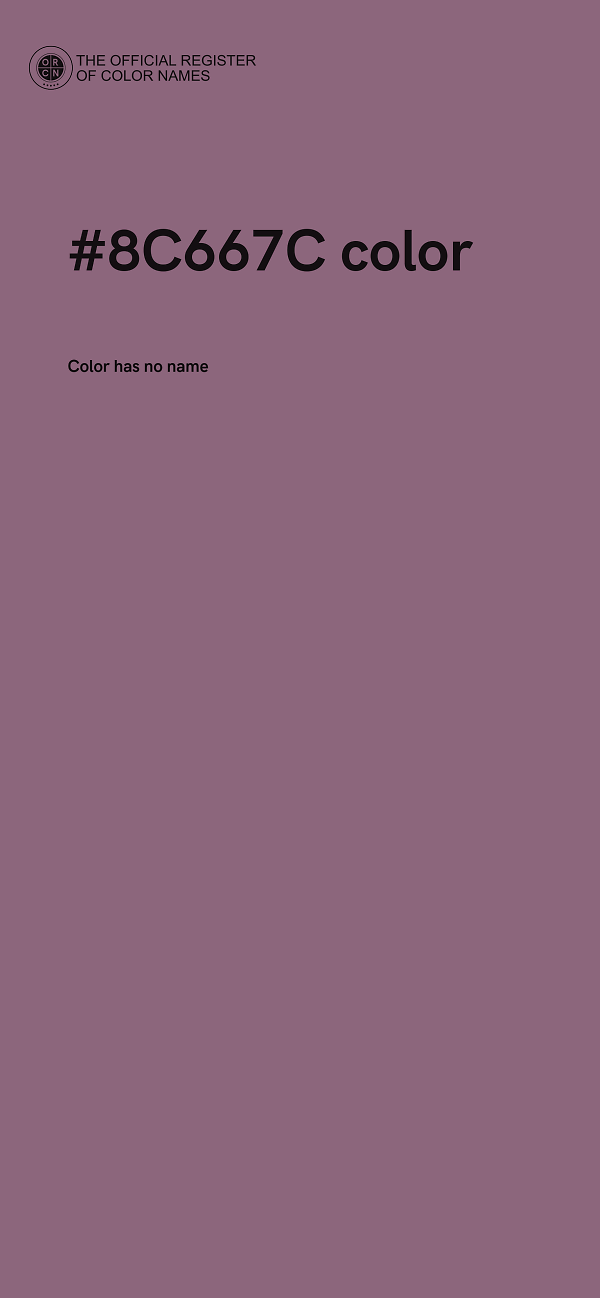 #8C667C color image