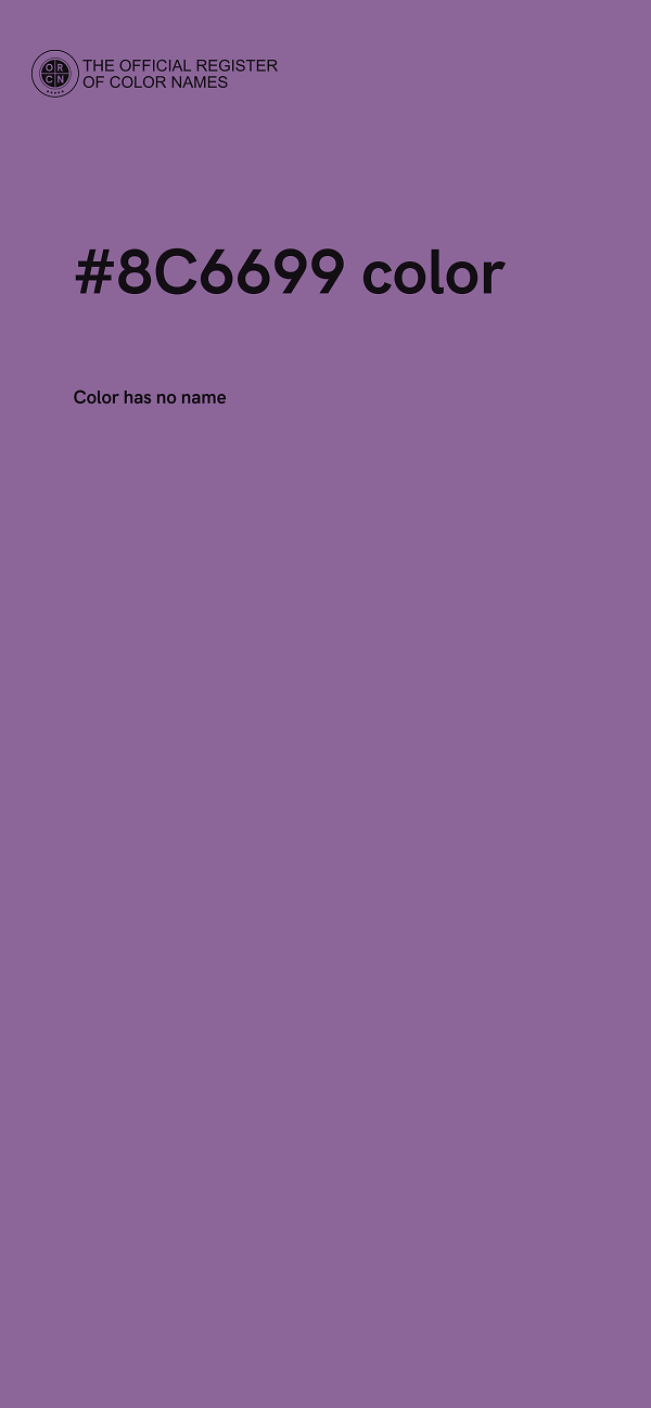 #8C6699 color image