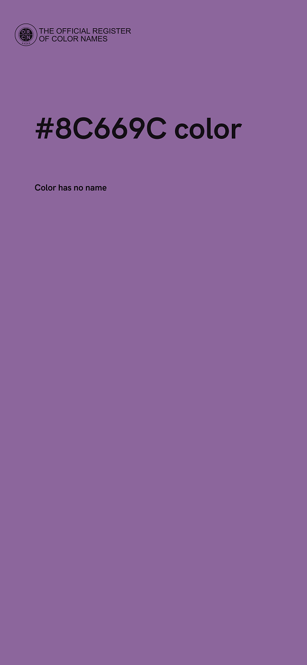 #8C669C color image
