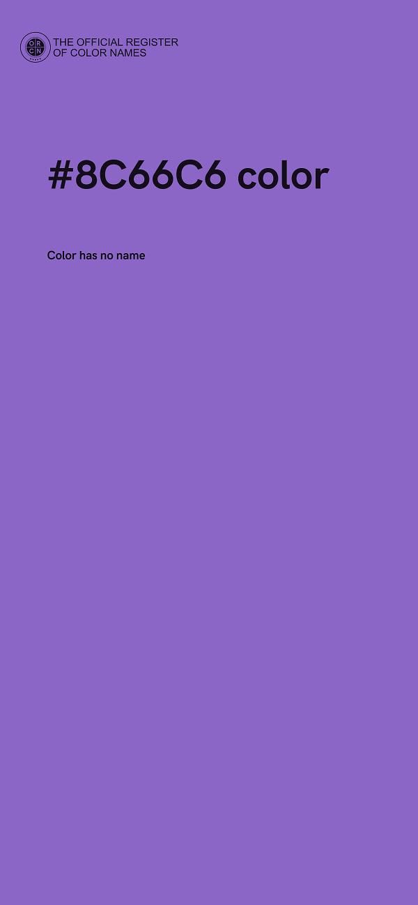#8C66C6 color image