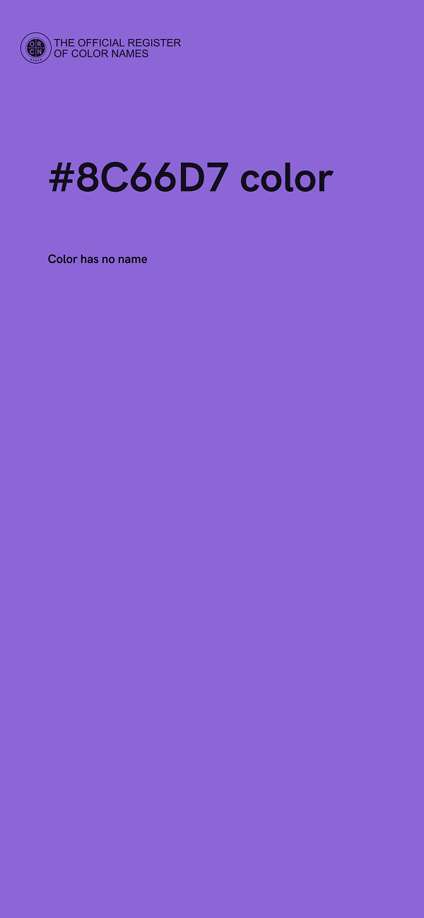 #8C66D7 color image