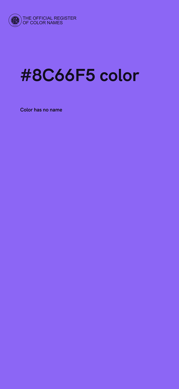 #8C66F5 color image