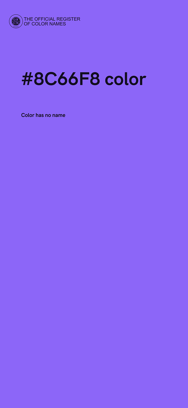 #8C66F8 color image