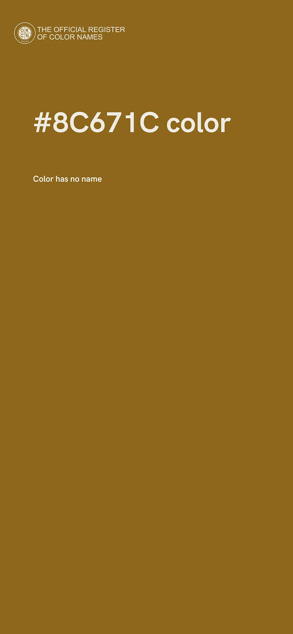 #8C671C color image