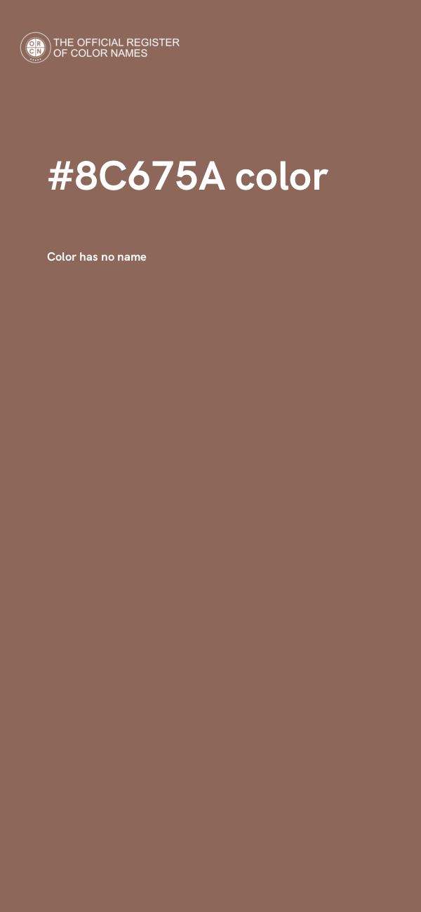 #8C675A color image