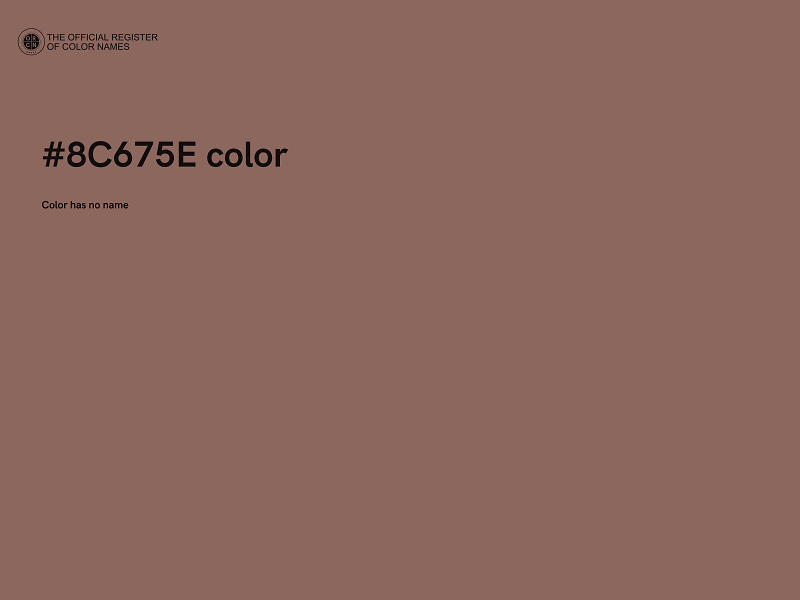 #8C675E color image