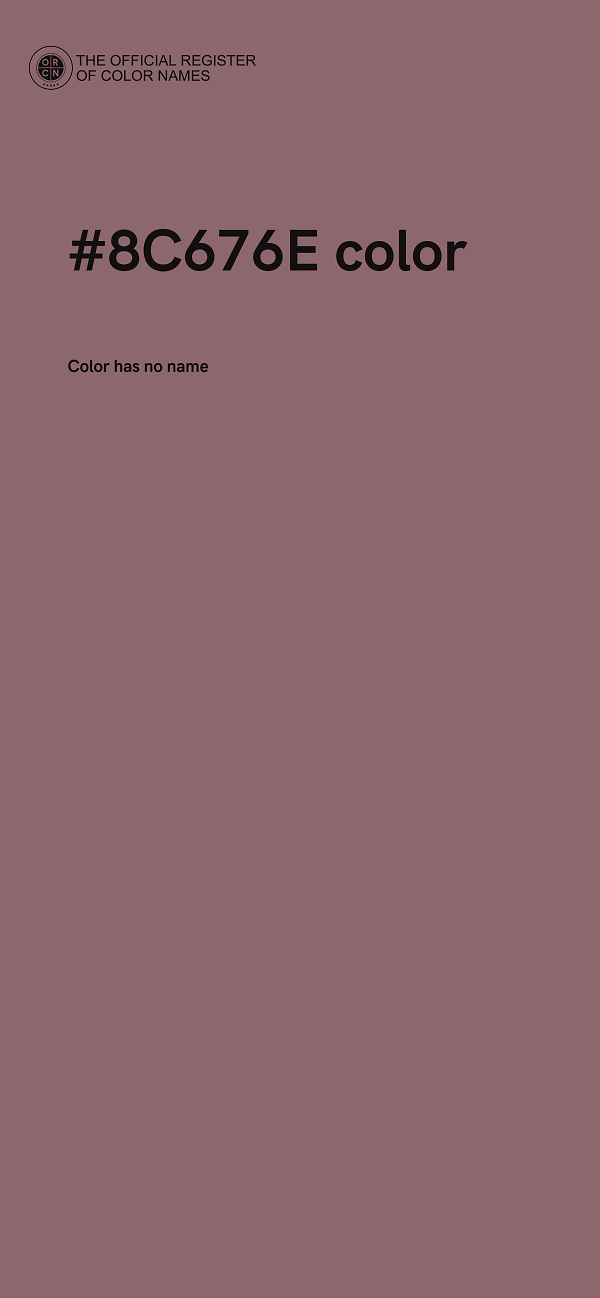 #8C676E color image