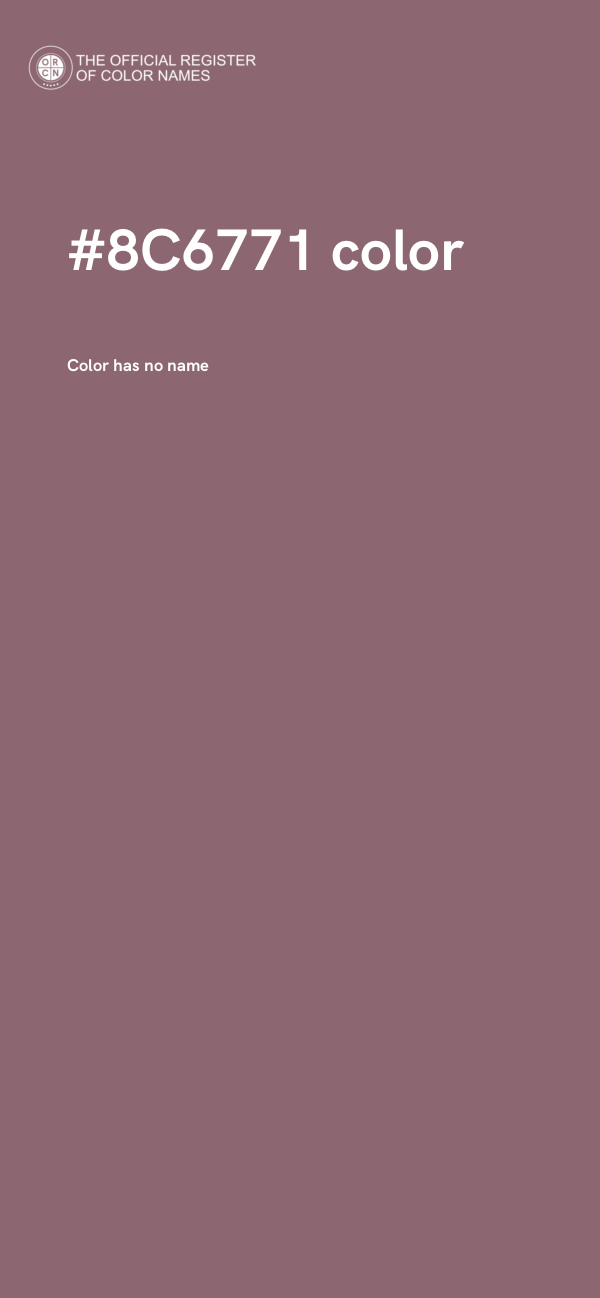 #8C6771 color image