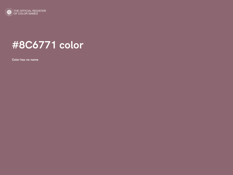 #8C6771 color image