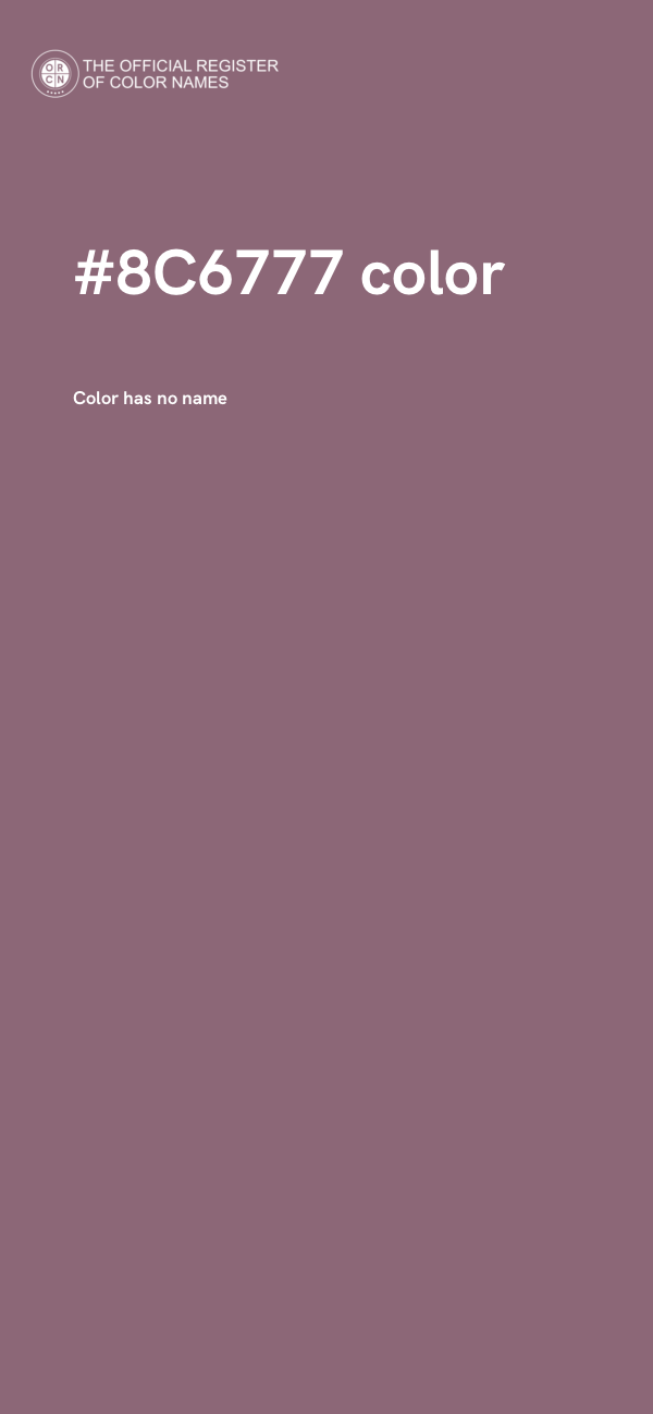 #8C6777 color image