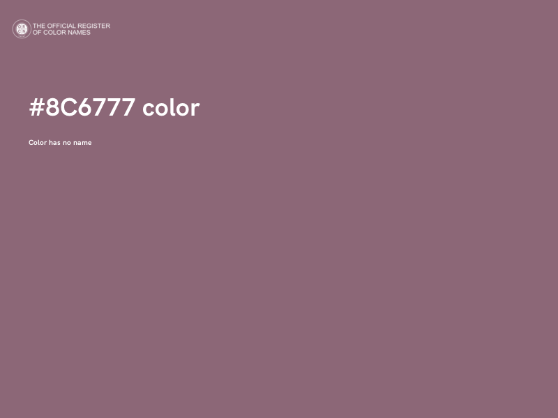 #8C6777 color image