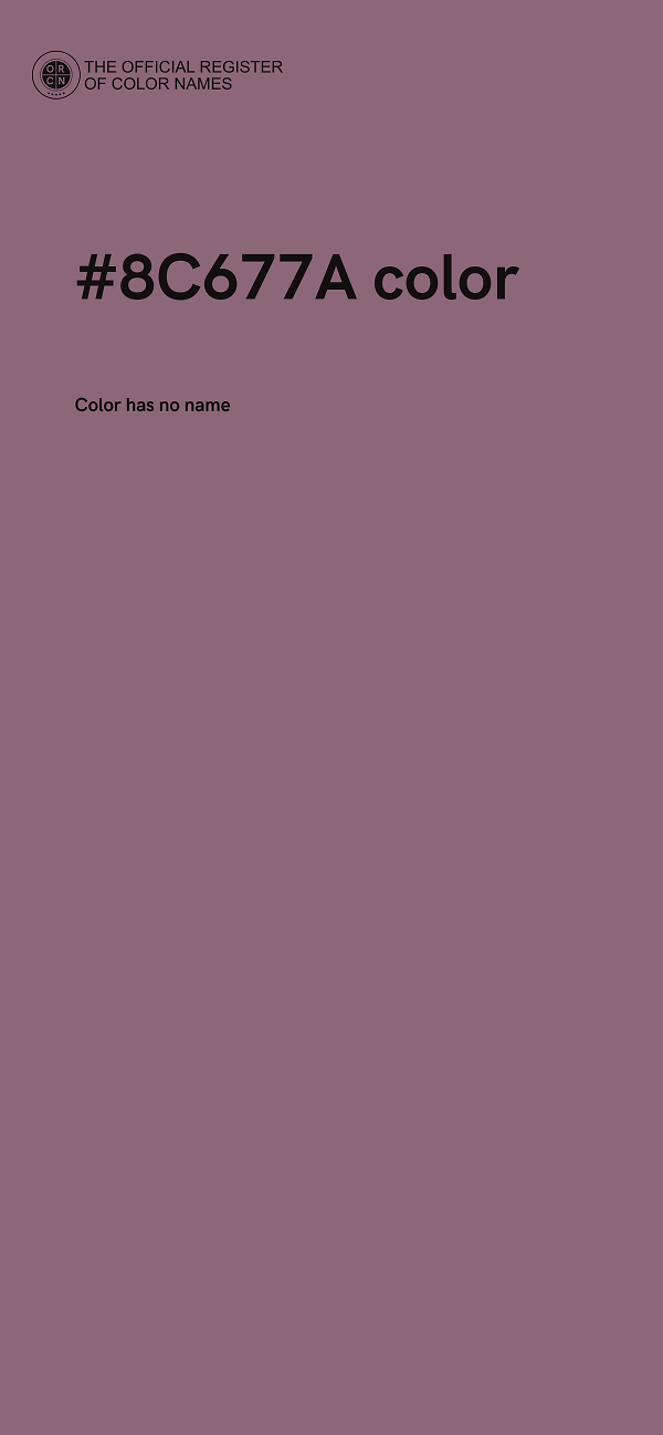 #8C677A color image