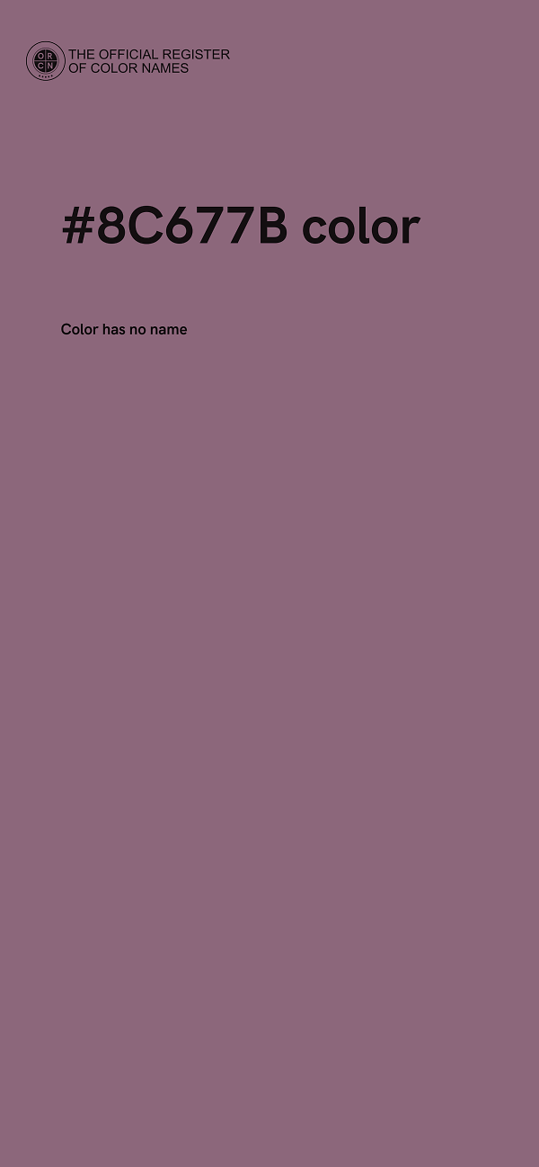 #8C677B color image