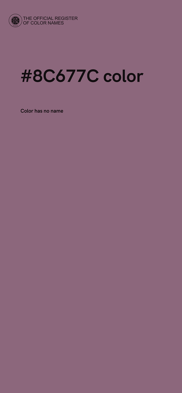 #8C677C color image