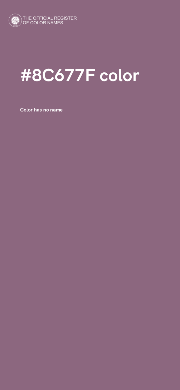 #8C677F color image