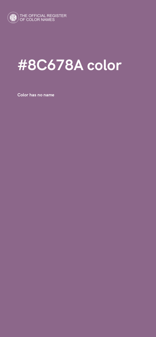 #8C678A color image