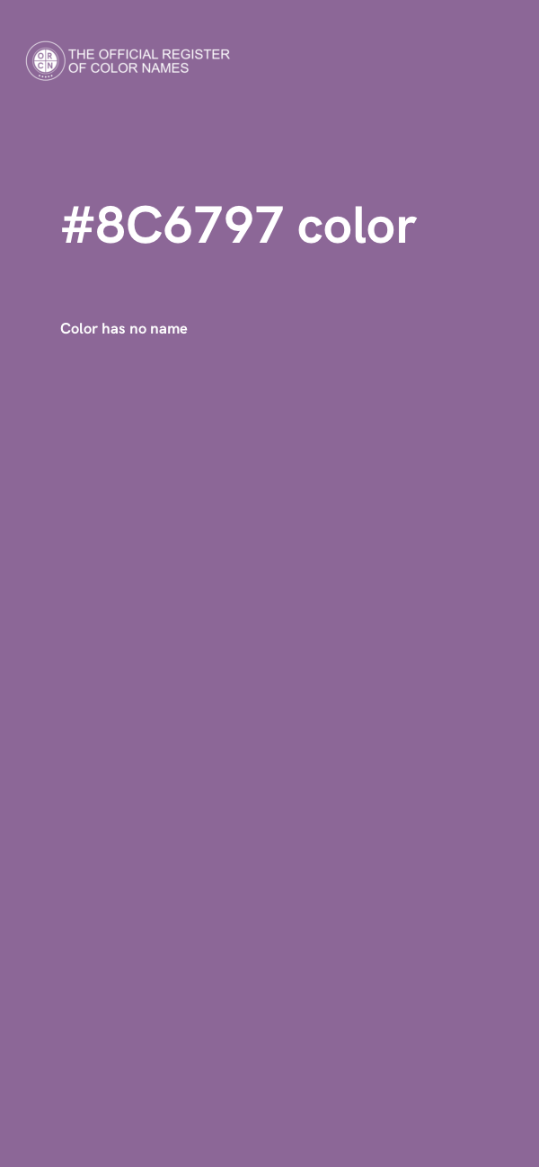 #8C6797 color image