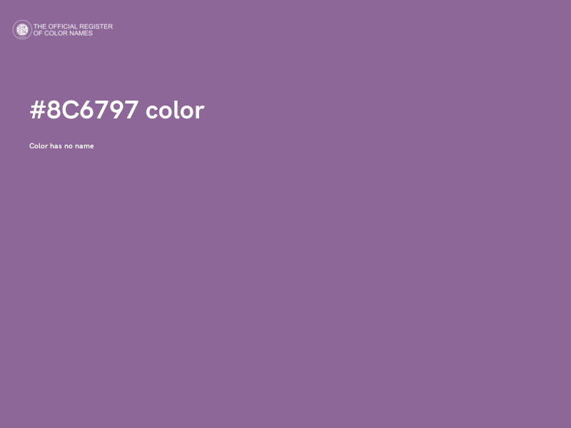 #8C6797 color image