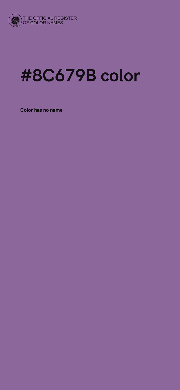 #8C679B color image