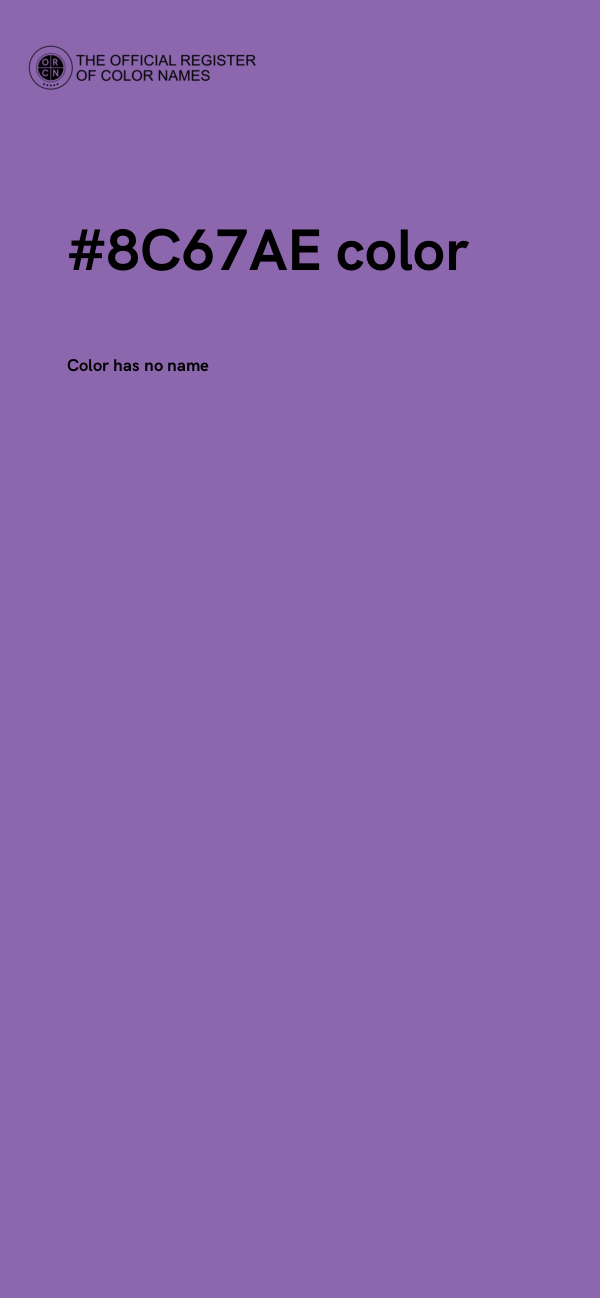 #8C67AE color image