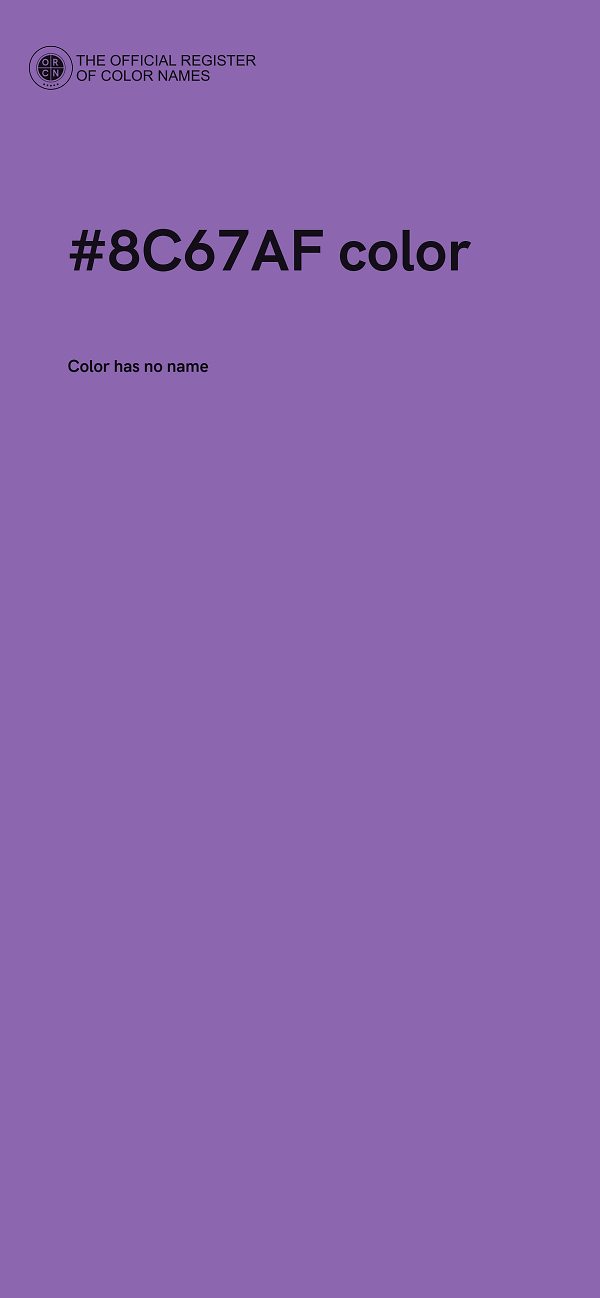 #8C67AF color image
