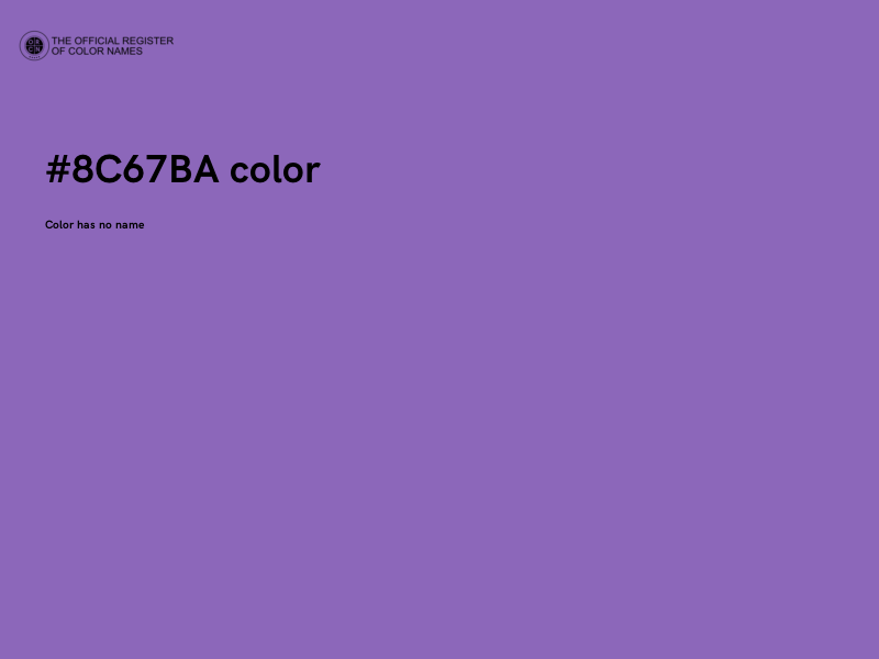 #8C67BA color image