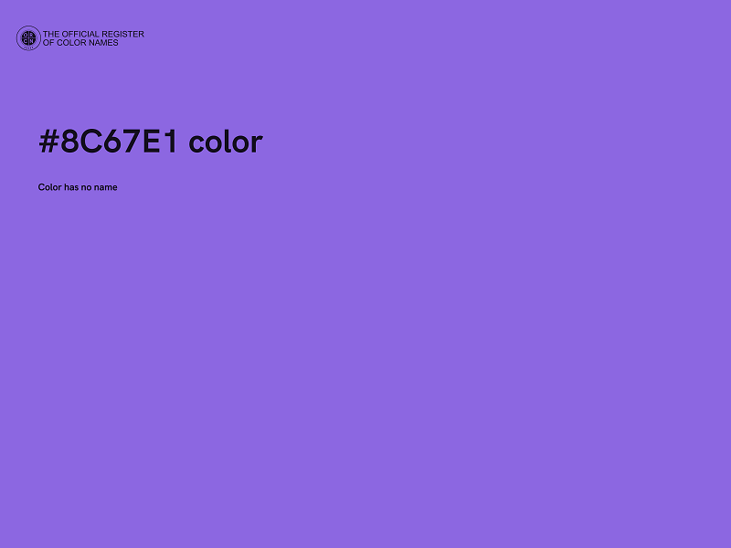 #8C67E1 color image