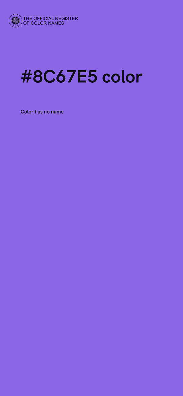 #8C67E5 color image