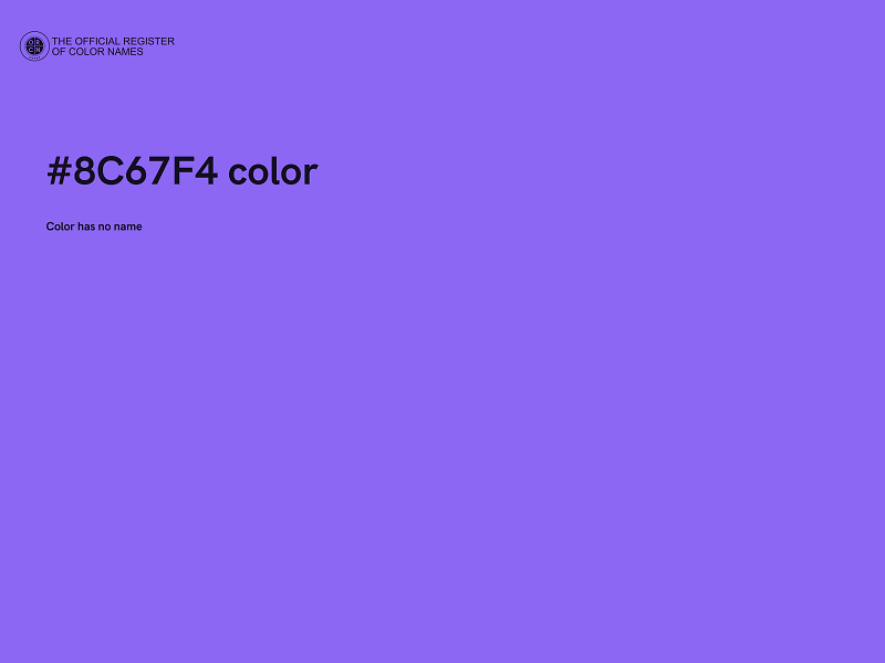 #8C67F4 color image