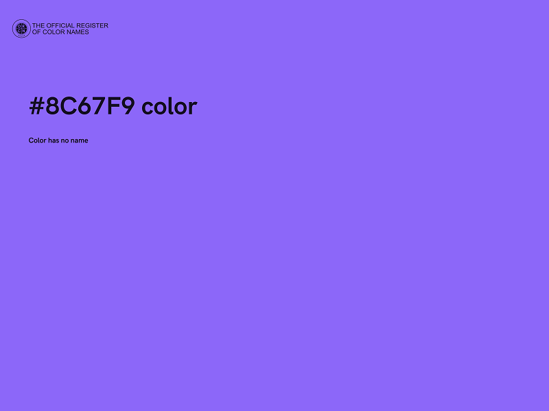 #8C67F9 color image