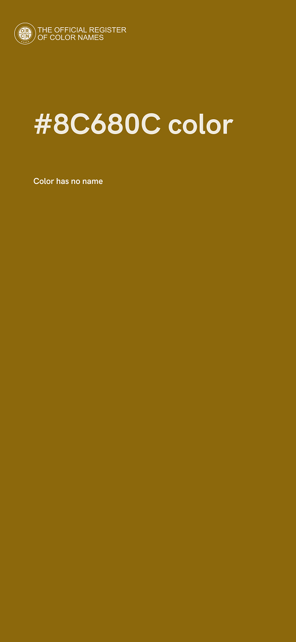 #8C680C color image