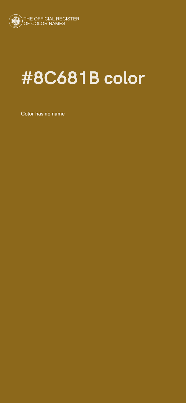 #8C681B color image