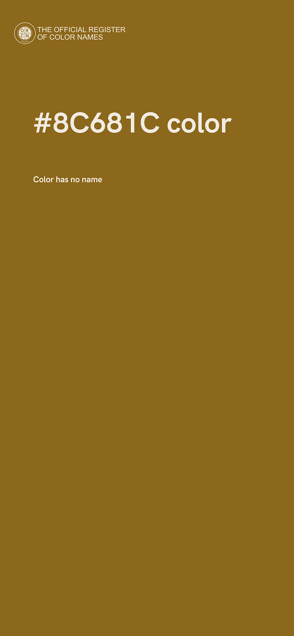 #8C681C color image