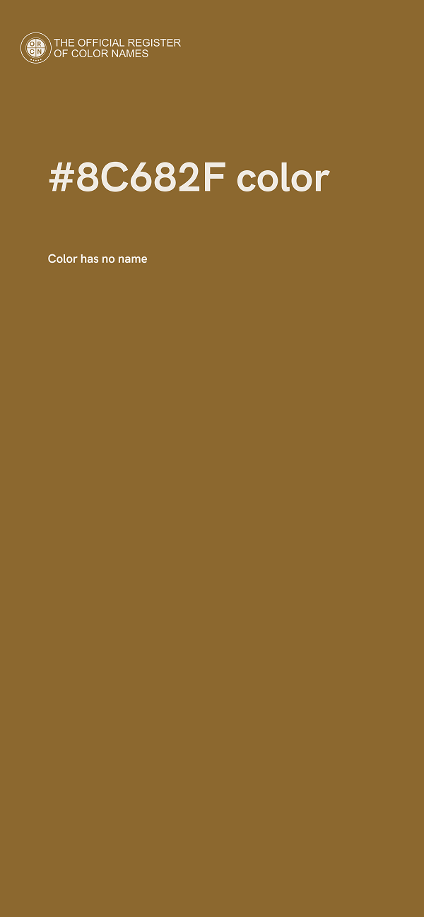 #8C682F color image