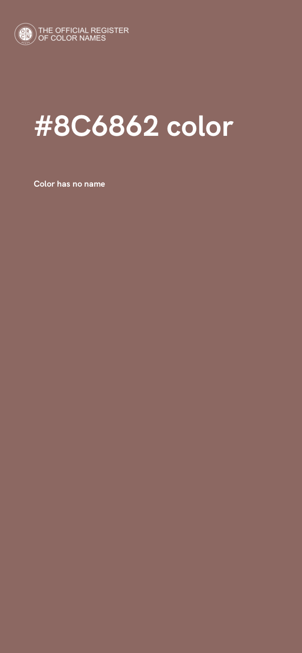 #8C6862 color image