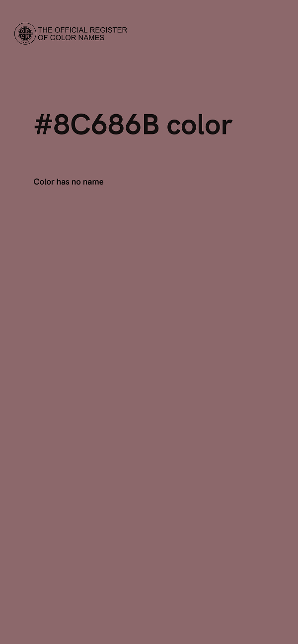 #8C686B color image