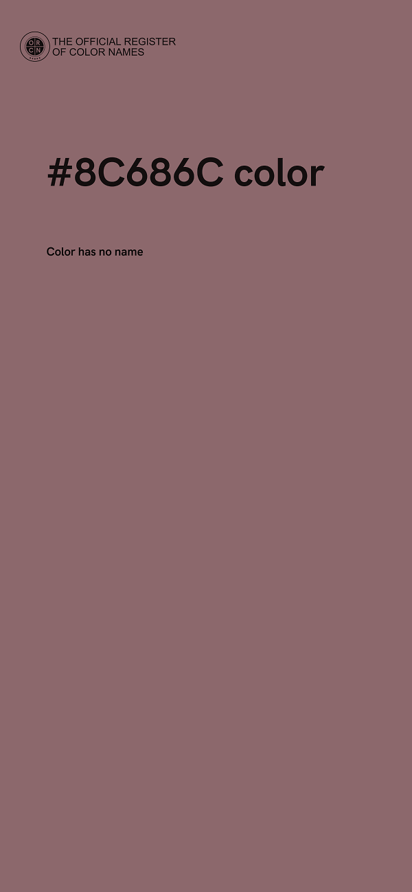 #8C686C color image