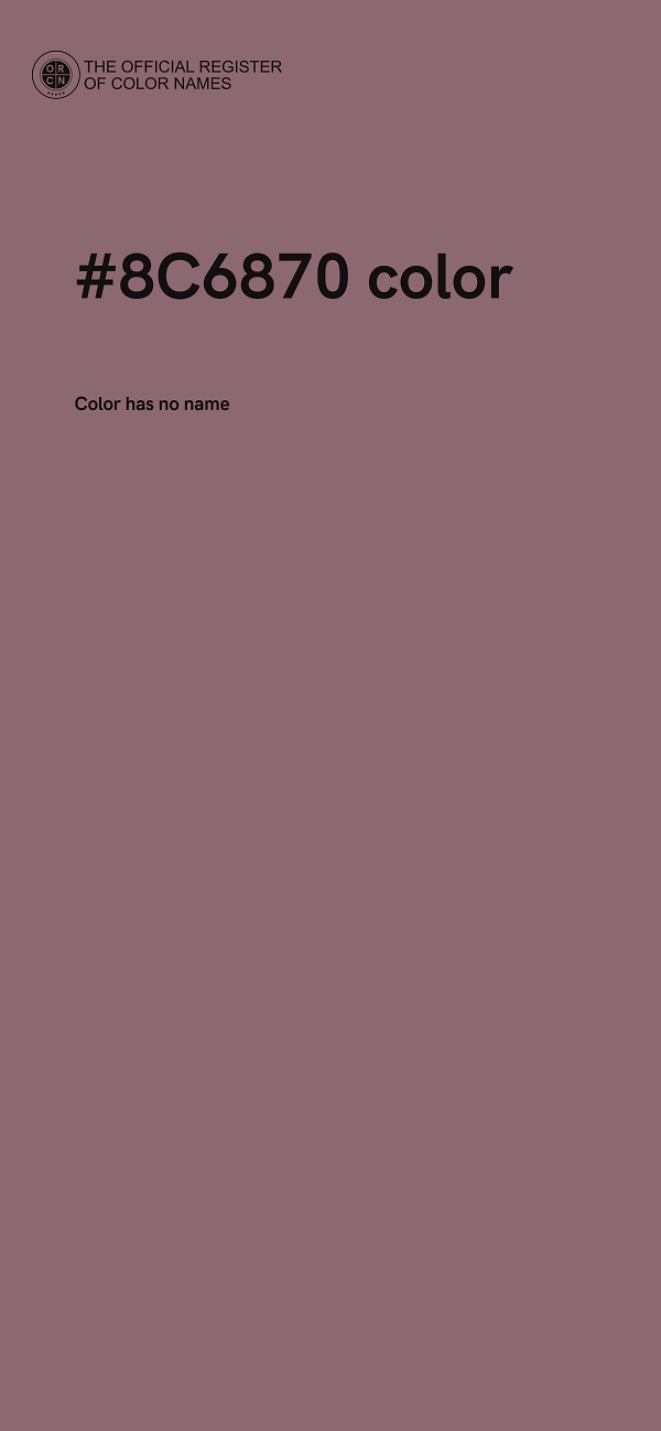 #8C6870 color image